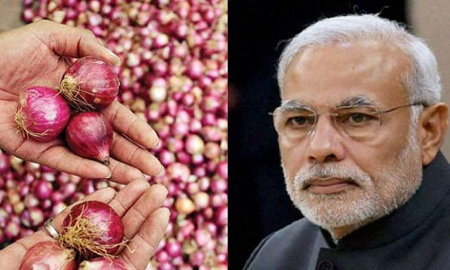 സവാള കയറ്റുമതി നിരോധനം: പ്രധാനമന്ത്രിക്ക്​ ഉള്ളി പാർസലയച്ച്​ പ്രതിഷേധം