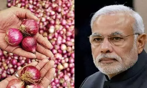 സവാള കയറ്റുമതി നിരോധനം: പ്രധാനമന്ത്രിക്ക്​ ഉള്ളി പാർസലയച്ച്​ പ്രതിഷേധം