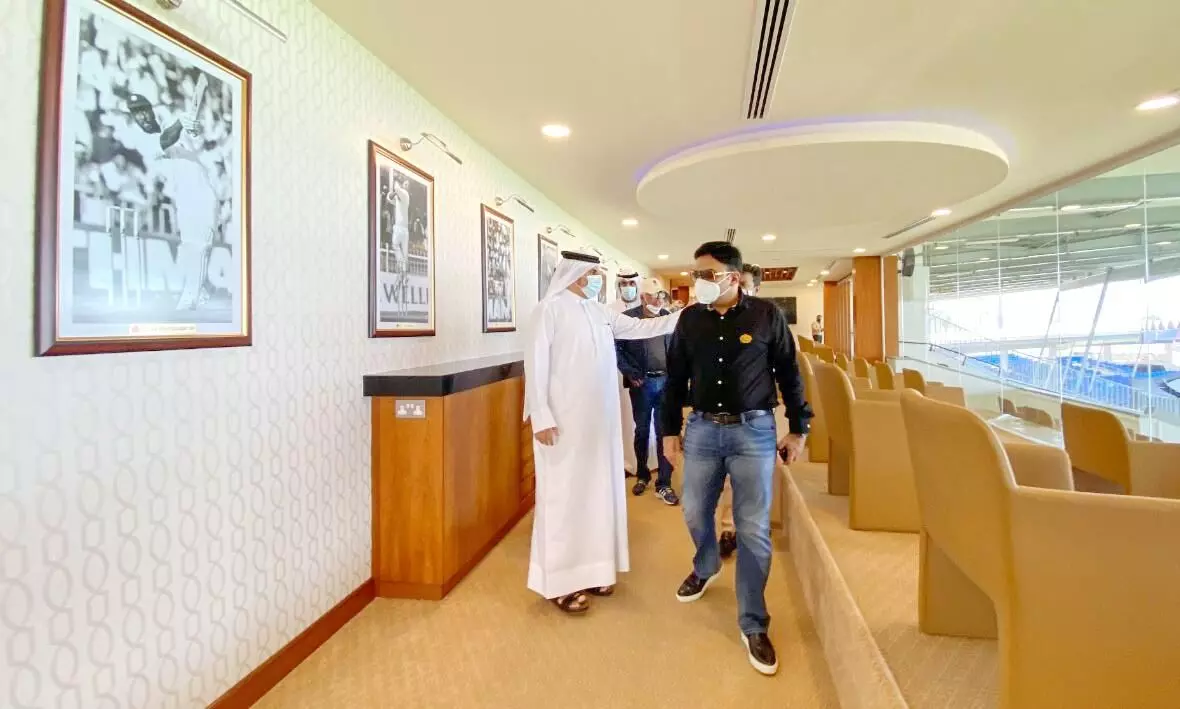 ജയ് ഷാ ഷാർജ സ്​റ്റേഡിയം സന്ദർശിച്ചു