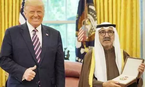 അമേരിക്കൻ ബഹുമതി: കുവൈത്ത് അമീറിന് അഭിനന്ദന പ്രവാഹം അമേരിക്കൻ ബഹുമതി: കുവൈത്ത് അമീറിന് അഭിനന്ദന പ്രവാഹം