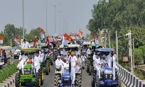 ഹരിയാനയിൽ കർഷകരുടെ റോഡ്​ റോക്കോ പ്രതിഷേധം, റോഡുകൾ സ്​തംഭിച്ചു
