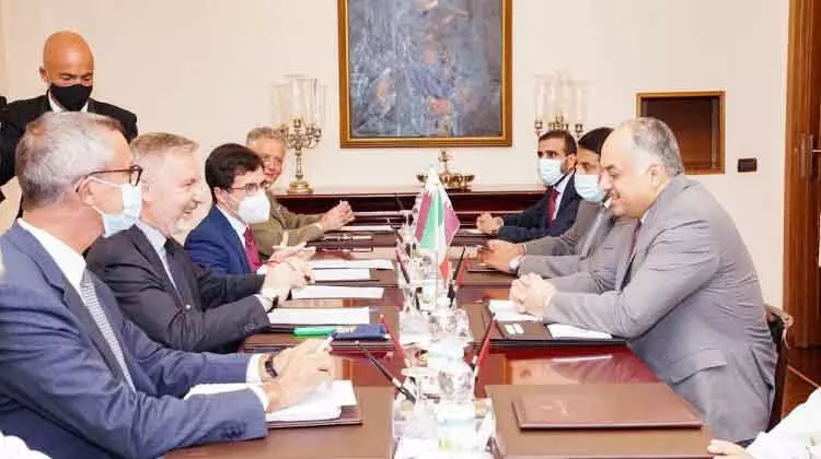 ഇറ്റാലിയൻ പ്രതിരോധ മന്ത്രിയുമായി ഉപപ്രധാനമന്ത്രിയുടെ കൂടിക്കാഴ്ച