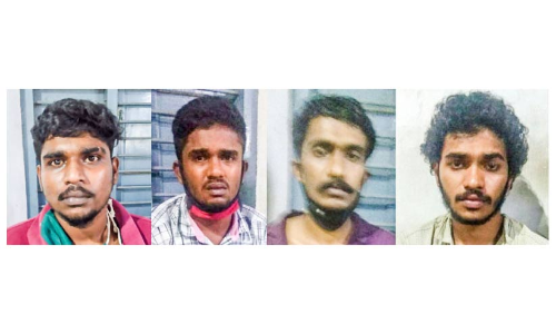 നാലു കിലോ കഞ്ചാവുമായി നാലംഗ സംഘം പിടിയിൽ
