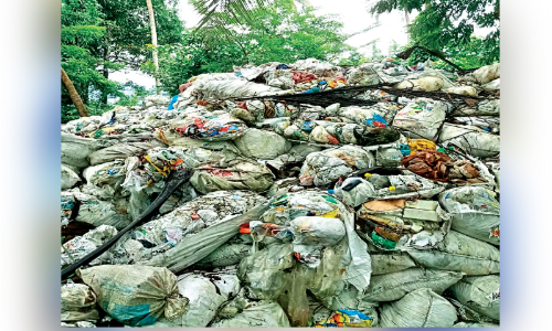 കൊ​ണ്ടോ​ട്ടി ന​ഗ​ര​സ​ഭ​യു​ടെ ഉറപ്പിന് പുല്ലുവില ; കോട്ടേംകുന്നിലെ മാലിന്യം നീക്കിയില്ല