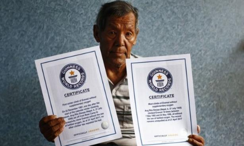 ഓക്‌സിജന്‍ ബോട്ടില്‍ ഇല്ലാതെ 10 തവണ എവറസ്​റ്റ്​ കീഴടക്കിയ ആങ് റിത ഷേര്‍പ അന്തരിച്ചു