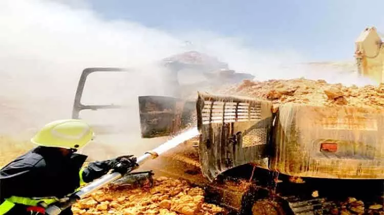 റു​സൈ​ലി​ൽ തീ​പി​ടി​ത്തം