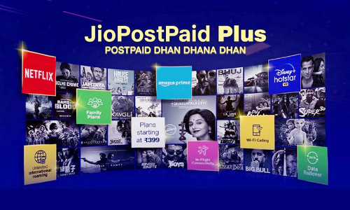 കൂടുതൽ ഡാറ്റ, പ്രമുഖ ഒടിടി സേവനങ്ങൾ സൗജന്യം; കിടിലൻ പോസ്റ്റ്​പെയ്​ഡ്​ പ്ലാനുകളുമായി ജിയോ