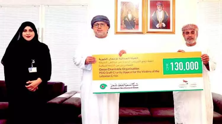 ബൈറൂത് സ്ഫോടനം: പി.ഡി.ഒ സഹായധനം കൈമാറി ബൈറൂത് സ്ഫോടനം: പി.ഡി.ഒ സഹായധനം കൈമാറി