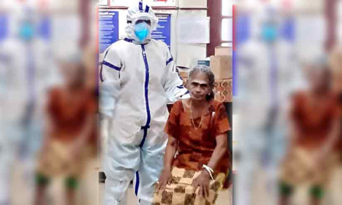 കോവിഡ് മുക്തി നേടിയിട്ടും പോകാനിടമില്ലാതെ ഒരമ്മ