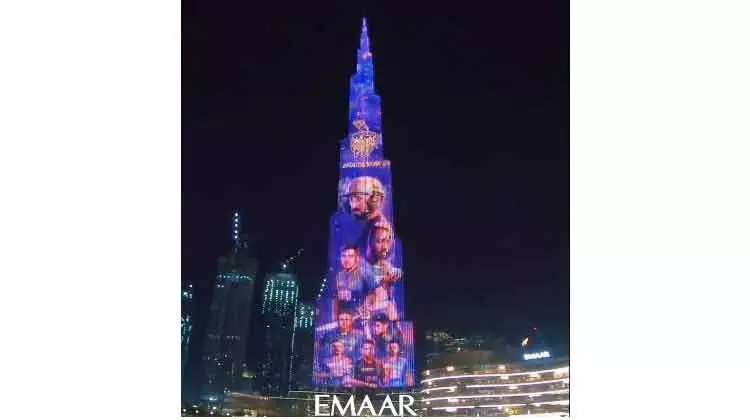 കൊൽക്കത്തക്ക് സ്വാഗതമോതി ബുർജ് ഖലീഫ കൊൽക്കത്തക്ക് സ്വാഗതമോതി ബുർജ് ഖലീഫ