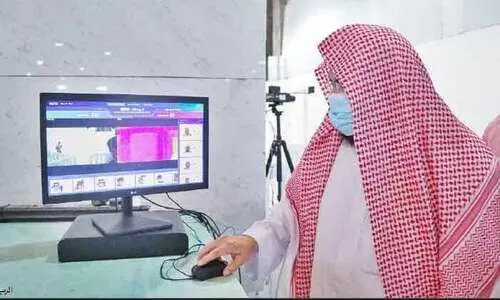 പനി പരിശോധിക്കുന്ന നൂതന സംവിധാനം മക്ക ഹറമിൽ ആരംഭിച്ചു