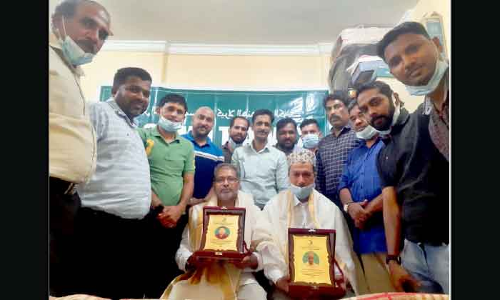 അഹമ്മദ് കയ്യാലയിൽ, അമ്മദ് പൊറ്റോത്തുങ്ങൽ എന്നിവർക്ക് യാത്രയയപ്പ്​