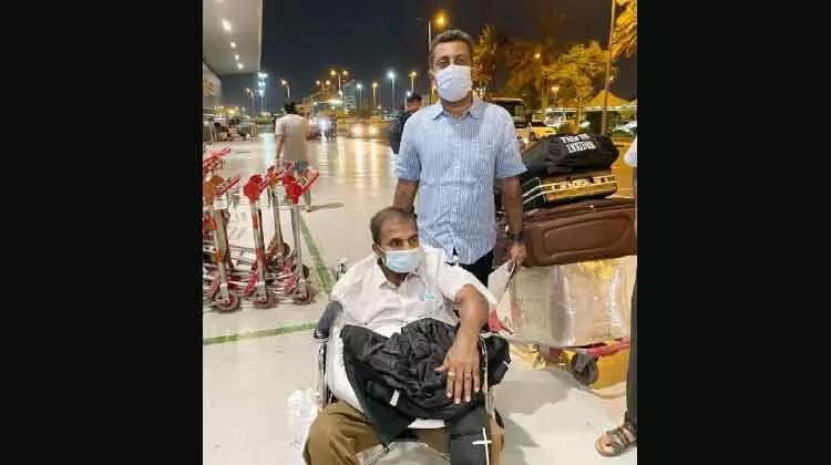 13 ലക്ഷം ദിർഹമി​െൻറ ആശുപത്രി ബിൽ എഴുതിത്തള്ളി; രാമച​ന്ദ്രൻ ഒടുവിൽ നാടണഞ്ഞു