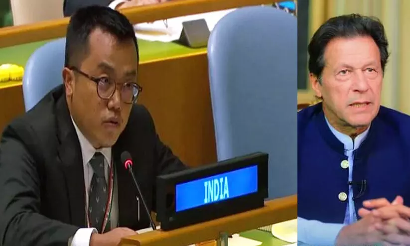 കശ്മീരിനെയും മോദിയെയും കുറിച്ച് പരാമർശം; യു.എന്നിൽ പാക് പ്രധാനമന്ത്രിയുടെ പ്രസംഗം ഇന്ത്യ ബഹിഷ്കരിച്ചു