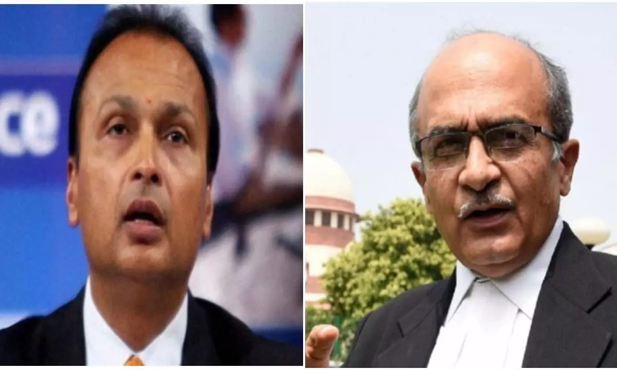 ഇതാണ്​ മോദി 30,000 കോടിയുടെ കരാർ കൊടുത്തയാൾ; അനിൽ അംബാനിയുടെ കോടതി പരാമർശം ചൂണ്ടിക്കാട്ടി​ പ്രശാന്ത്​ഭൂഷൻ