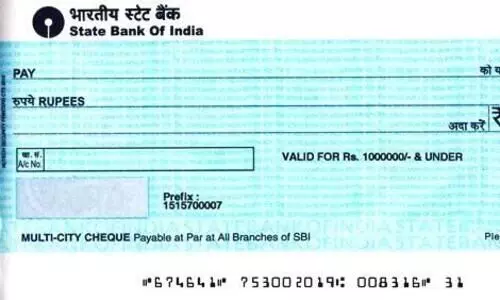 ജനുവരി മുതൽ ചെക്കുകൾക്ക്​ പോസിറ്റിവ്​ പേ സിസ്​റ്റം
