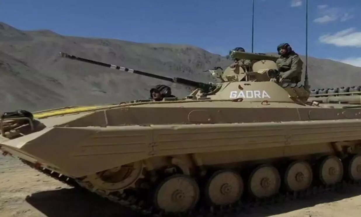 കിഴക്കൻ ലഡാക്കിലെ തന്ത്രപ്രധാന മേഖലയിൽ യുദ്ധടാങ്കുകൾ വിന്യസിപ്പിച്ച്​ ഇന്ത്യ