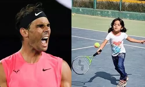 മലയാളി ബാലികയുടെ കളിമികവിന്​ കയ്യടിച്ച്​ റാഫേൽ നദാൽ