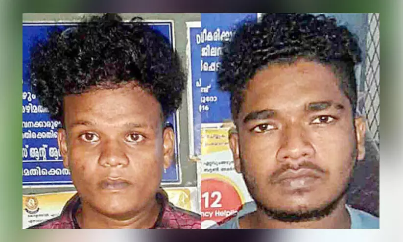 വ​യോ​ധി​ക​െൻറ മാ​ല കവർന്ന യു​വാ​ക്ക​ൾ പി​ടി​യി​ൽ