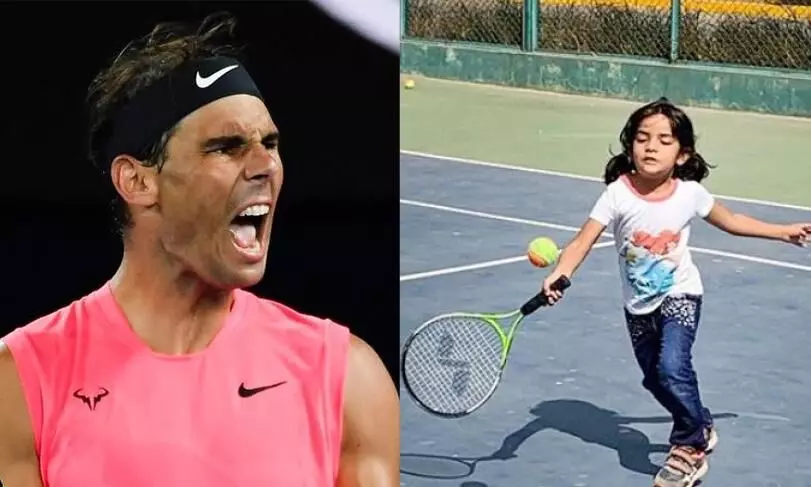 മലയാളി ബാലികയുടെ കളിമികവിന്​ കയ്യടിച്ച്​ റാഫേൽ നദാൽ