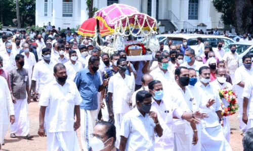 സി.എഫ്. തോമസിന് ചങ്ങനാശ്ശേരിയുടെ യാത്രാമൊഴി