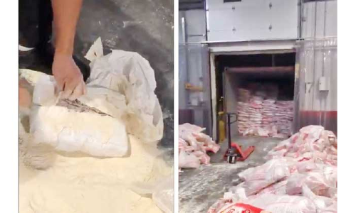 2122 കിലോ തമ്പാക്ക്​ പിടികൂടി