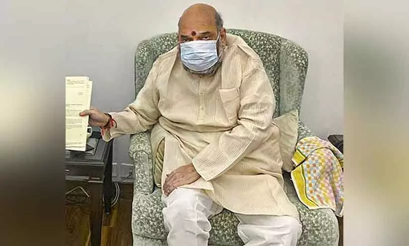 അമിത് ഷാ ഉന്നത ഉദ്യോഗസ്ഥരുമായി കൂടിക്കാഴ്ച നടത്തി അമിത് ഷാ ഉന്നത ഉദ്യോഗസ്ഥരുമായി കൂടിക്കാഴ്ച നടത്തി