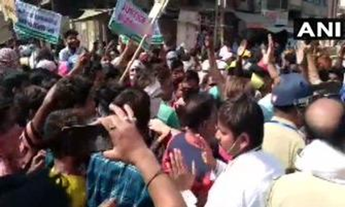 ഹഥ്​രസ്​ കൂട്ടബലാത്സംഗം: പെൺകുട്ടിയുടെ സമുദായം പ്രതിഷേധവുമായി തെരുവിലിറങ്ങി