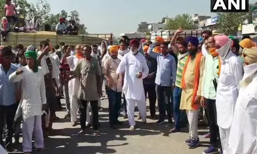 കർഷക സമരം: അംബാല-ഹിസാർ ഹൈവേ ​ ഉപരോധിച്ചു