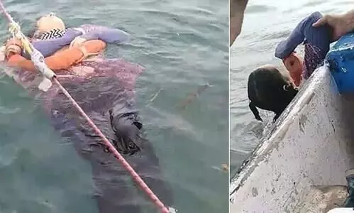 രണ്ടുവർഷം മുമ്പ്​ വീട്ടിൽനിന്ന്​ ഇറങ്ങിപ്പോയ സ്​ത്രീയെ കടലിൽ അബോധാവസ്ഥയിൽ കണ്ടെത്തി