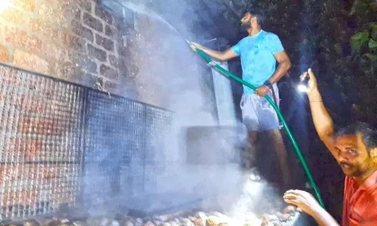 cocunut Mill fire in RV Metta