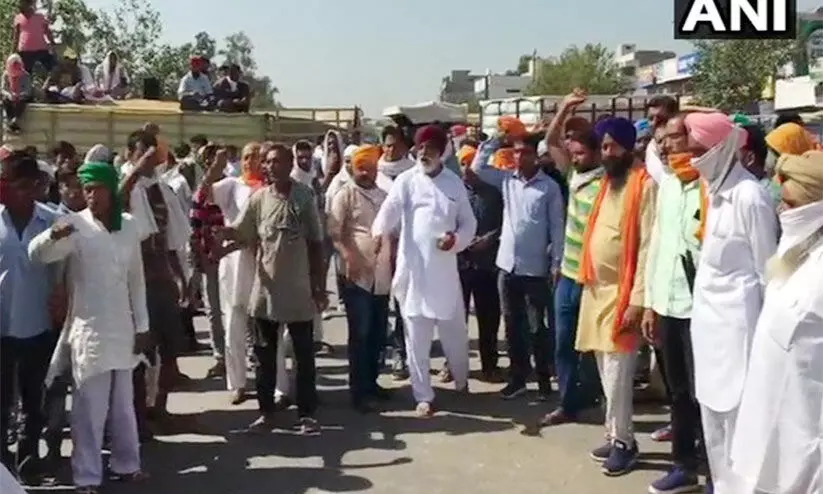 കർഷക സമരം: അംബാല-ഹിസാർ ഹൈവേ ​ ഉപരോധിച്ചു