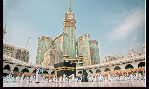 തീ​ർ​ഥാ​ട​ക​രെ വ​ര​വേ​ൽ​ക്കാ​ൻ ഹ​റ​മി​ൽ ഒ​രു​ക്കം ത​കൃ​തി​യി​ൽ