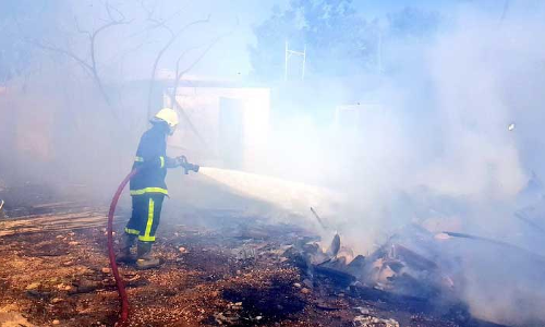 ഒൗഖദിൽ തീപിടിത്തം