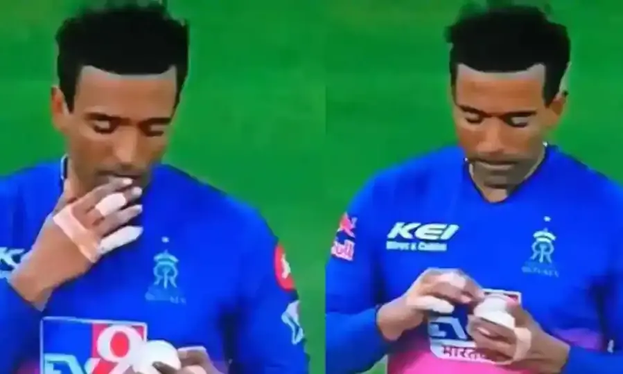 ഉത്തപ്പ കോവിഡ്​ കാലം മറന്നു; പന്ത് ഉമിനീര് കൊണ്ട് മിനുക്കി-വിവാദം