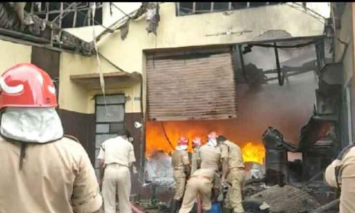 fire breaks out at plastic company in Antur