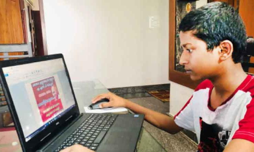 Eighth class student is a computer master