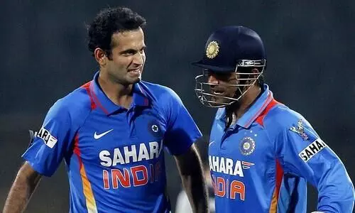 irfan pathan and dhoni