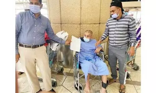 ശ​​രീ​​രം ത​​ള​​ർ​​ന്ന പ​​ഞ്ചാ​​ബ് സ്വ​​ദേ​​ശി​​യെ നാ​​ട്ടി​​ലേ​​ക്ക് അ​​യ​​ച്ചു