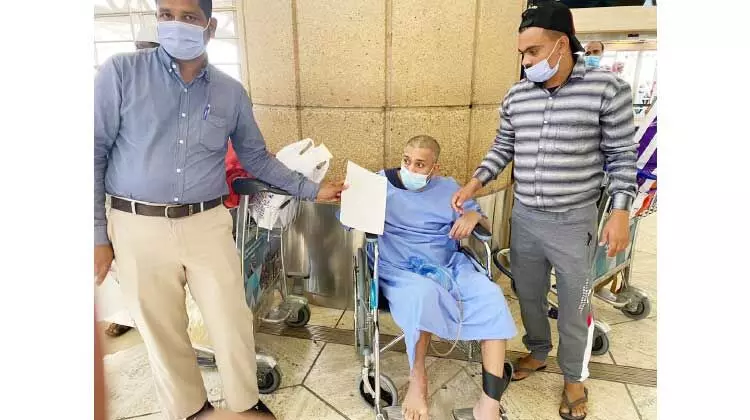 ശരീരം തളർന്ന പഞ്ചാബ് സ്വദേശിയെ നാട്ടിലേക്ക് അയച്ചു ശരീരം തളർന്ന പഞ്ചാബ് സ്വദേശിയെ നാട്ടിലേക്ക് അയച്ചു