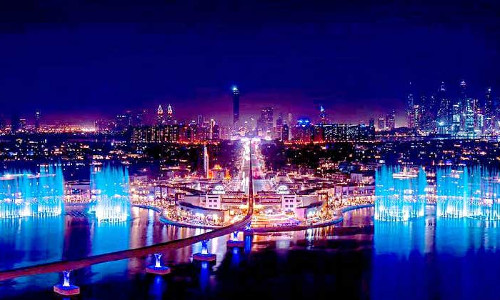 ലോ​ക​ത്തി​ലെ ഏ​റ്റ​വും വ​ലി​യ ഫൗ​ണ്ടെ​യ്​​ൻ; ജ​ല​നൃ​ത്ത​മൊ​രു​ക്കി റെ​ക്കോ​ഡി​ടാ​ൻ പാം ​ജു​മൈ​റ