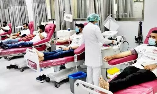 അമീറിന്​ ആദരമായി കെ.കെ.എം.എ രക്തദാനക്യാമ്പ്