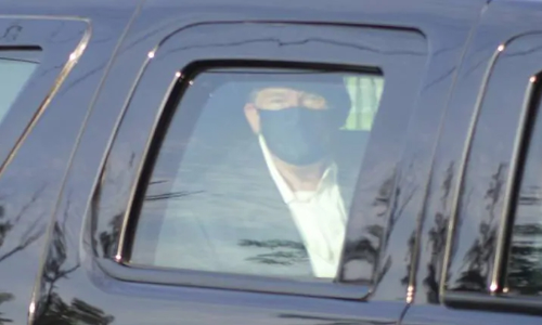 കോവിഡ് പ്രോട്ടോകോള്‍ ലംഘിച്ച് ആശുപത്രിക്ക് പുറത്തിറങ്ങി ട്രംപ്