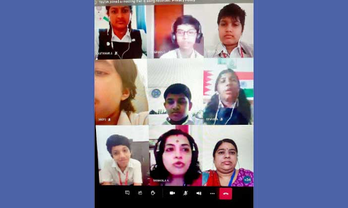 രാഷ്​ട്രപിതാവിന് ആദരവുമായി ഇന്ത്യന്‍ സ്​കൂള്‍