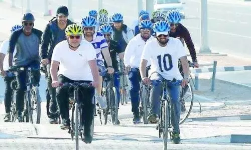 സൈ​ക്കി​ൾ പാ​ത​ക​ൾ റെ​ഡി, പ്രി​യ​മേ​റി സൈ​ക്കി​ൾ സ​വാ​രി