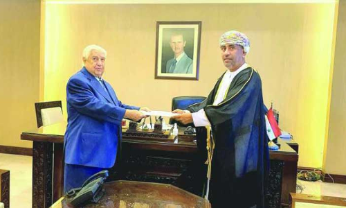 സിറിയയിൽ ഒമാൻ അംബാസഡർ ചുമതലയേറ്റു