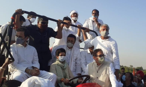 രാഹുലി​െൻറ കർഷക റാലി ഹരിയാന സർക്കാർ തടഞ്ഞു ; ​വൈകാതെ കടത്തിവിട്ടു