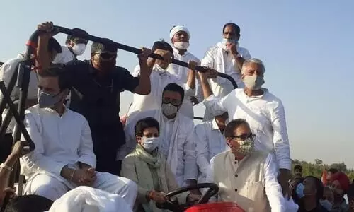 രാഹുലി​െൻറ കർഷക റാലി ഹരിയാന സർക്കാർ തടഞ്ഞു ; ​വൈകാതെ കടത്തിവിട്ടു