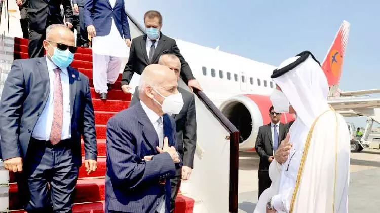 അഫ്​ഗാൻ പ്രസിഡൻറ്​ ഖത്തറിൽ