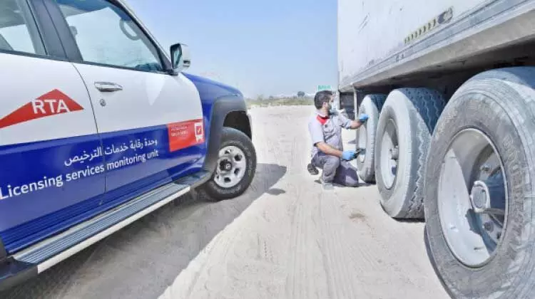 നേരി​ട്ടെത്തി ടയറുകൾ പരിശോധിച്ച്​ ആർ.ടി.എ